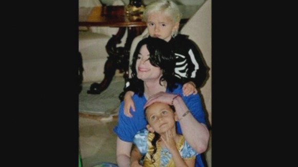 Prince, Michael and Paris Jackson.'Blanket', Paris and Prince Jackson, seen in a private picture from before Jackson's death.