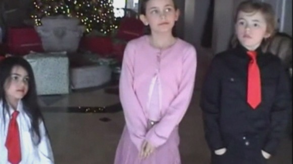 'Blanket', Paris and Prince Jackson, seen in a home movie filmed before Michael Jackson's death.