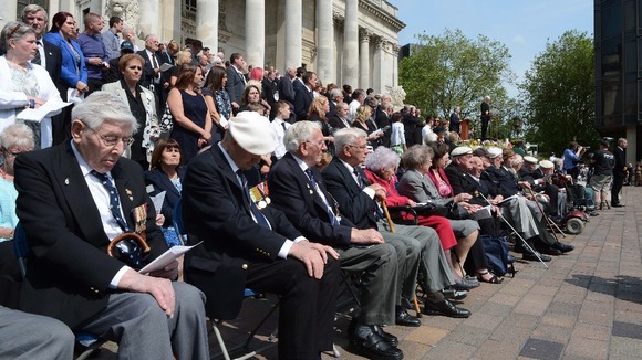 Veterans from the Arctic Convoys were amongst those who received medals at the parade