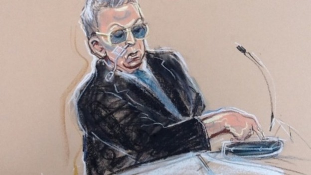 Ian Brady's feeding tube could be seen as he gave evidence