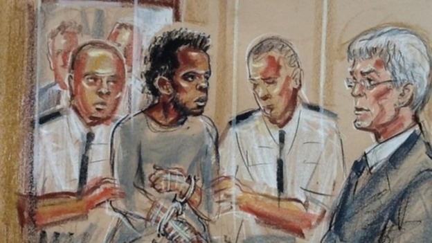 Michael Adebowale pictured during an appearance at Westminster Magistrates' Court