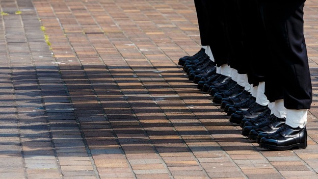 Soldiers' feet