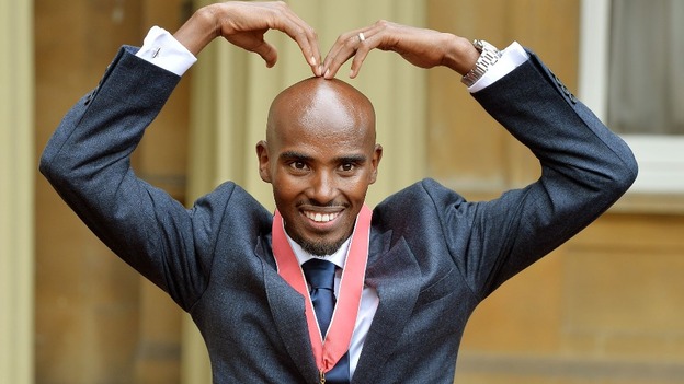 Double Olympic gold medal winning athlete Mo Farah.