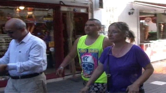 Dwayne Ward's brother has been in the tourist resort of Marmaris with Turkish police today.
