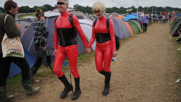 Many colourful characters are at the festival this year