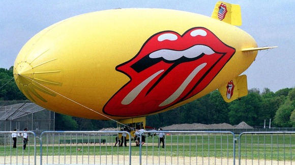 The Rolling Stones blimp