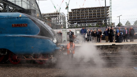 The Bittern leaving Kings Cross station