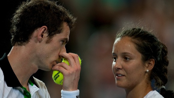 Andy Murray and Laura Robson