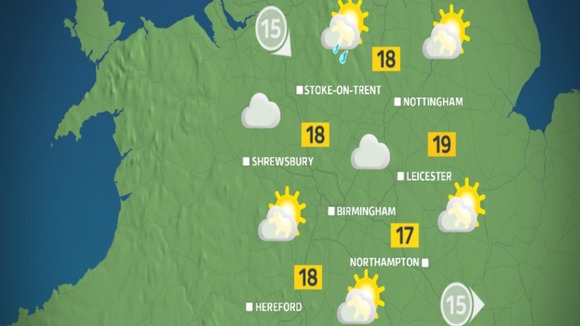 Monday afternoon weather