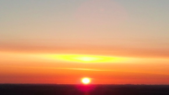 Brilliant sunset.