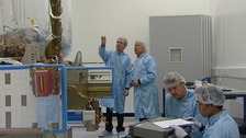 Lawrence McGinty visits Europe's leading satellite company Astrium near Stevenage.