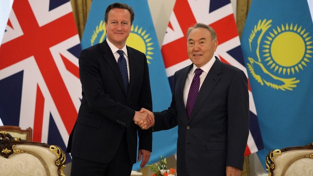 David Cameron held talks with Nursultan Nazarbayev today