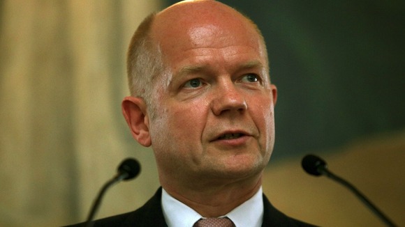 Foreign Secretary William Hague's tweet on the crisis in Egypt has been criticised.