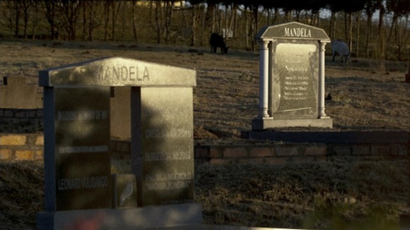 Some of the Mandela family graves.