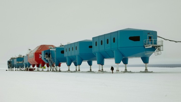 The Halley VI research centre in Antarctica, designed by British architects Hugh Broughton