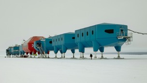 The Halley VI research centre in Antarctica, designed by British architects Hugh Broughton
