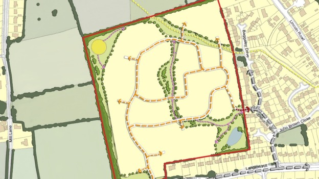 Housing development proposal in Horncastle