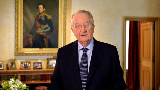 Belgium's King Albert II during his televised address.