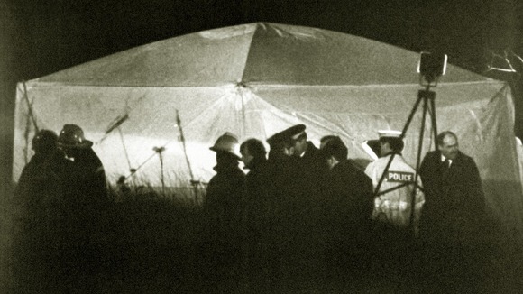 Forensic operation after a body was discovered