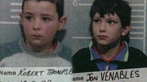 Robert Thompson and Jon Venables in police custody in 1993