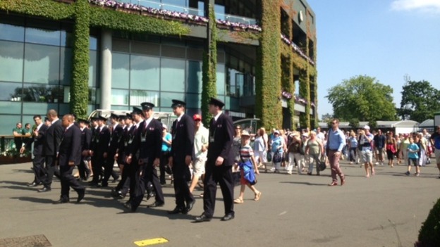 The gates open at Wimbledon for ladies' final and ticket holders are allowed in to the All England Club.