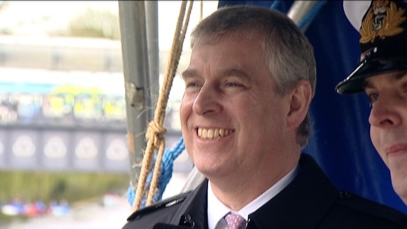 Prince Andrew on a visit to Norwich