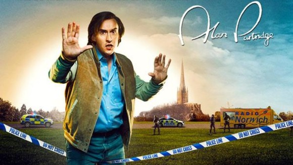 A movie poster for the movie Alan Partridge: Alpha Papa
