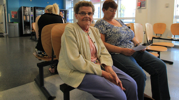 Mrs Kelleher called her daughter and came strsight to A&E after hurting her foot.