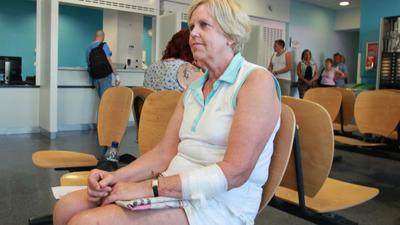 Liz Litheritard was told 'had to go to A&E'