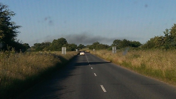 Smoke from fire