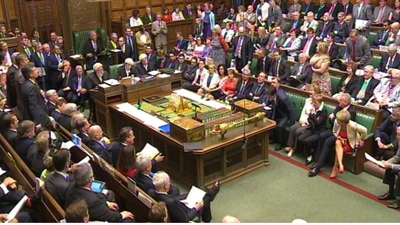 The House of Commons chamber was particularly rowdy during today's PMQs.