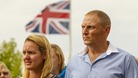 Sergeant Danny Nightingale with wife Sally outside court today