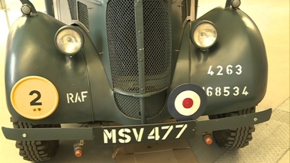 RAF vehicle on display at Coventry Transport Museum.