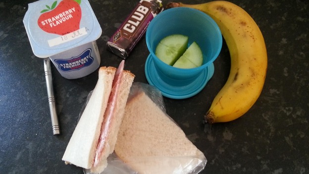 Sarah Mortimer from West Yorkshire sent in this picture of her child's packed lunch.