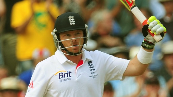 Ian Bell is five runs short of a century going into the fourth day