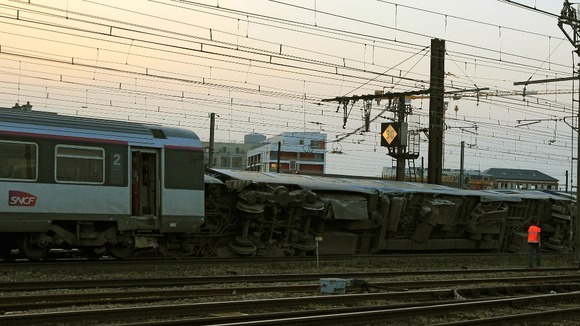 The SNCF said the train was carrying about 385 passengers