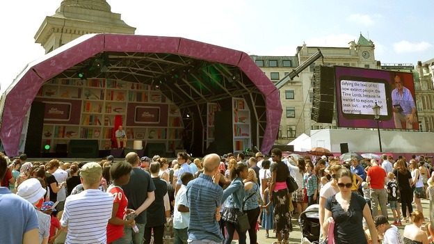 The stage at the Reading Festival in London