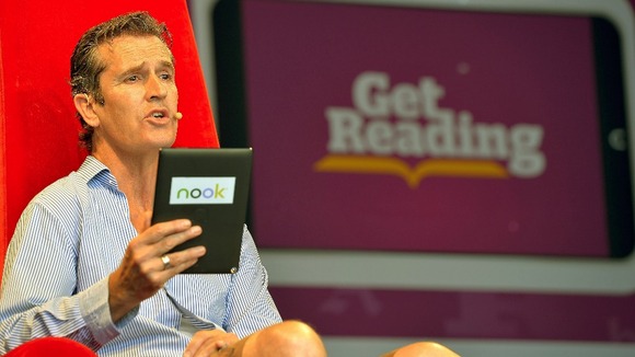 British Actor Rupert Everett reads from a book by Oscar Wilde,