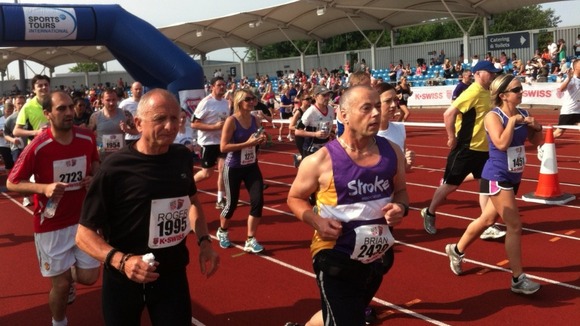 Runners at the start of the race