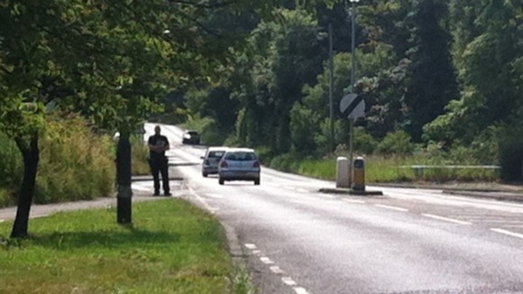 Scene of crash in Prudhoe