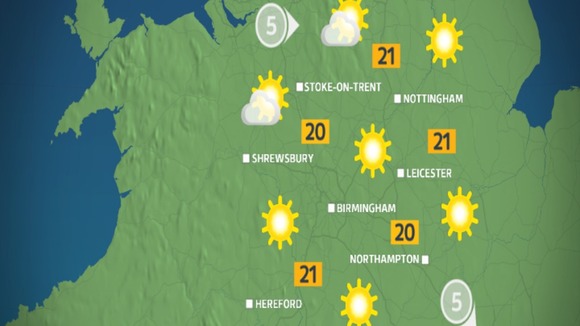 Monday morning weather