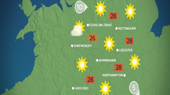 Monday afternoon weather