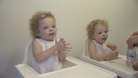 Two year olds Darcie and Evie Chapman