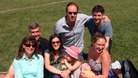 Murder victim Graham Buck (back left) with members of his family.