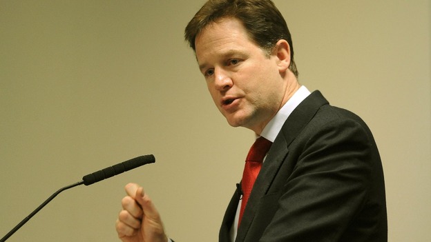 Liberal Democrat leader Nick Clegg has backed his party's review into Trident alternatives.