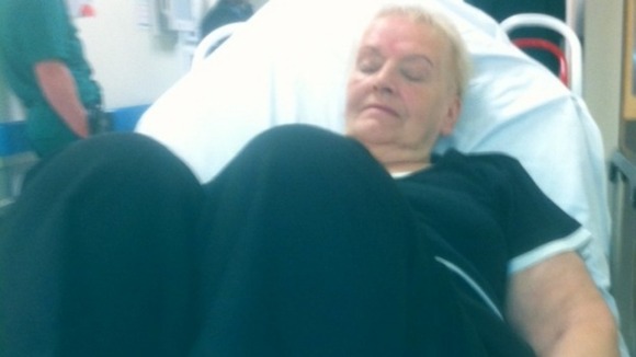Margarita Evans' daughter said she was left on a trolley in a corridor at Tameside Hospital.