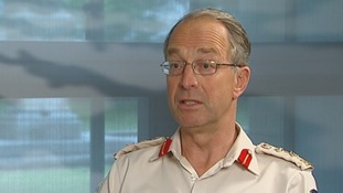 The outgoing Chief of Defence Staff General Sir David Richards.