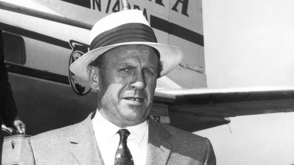 Oskar Schindler pictured in Frankfurt on 4 July 1957.