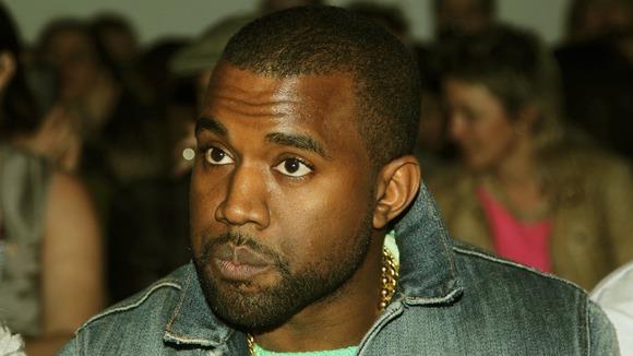 Rapper Kanye West pictured in February last year.