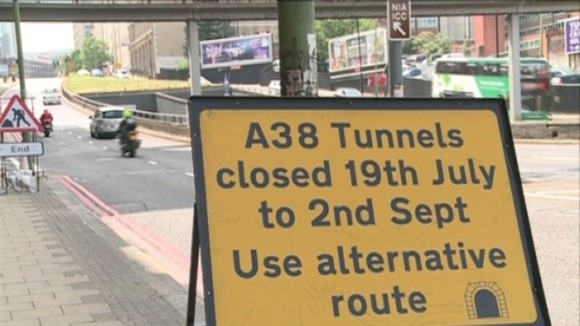The tunnels will be closed for 24 hours a day for seven weeks.